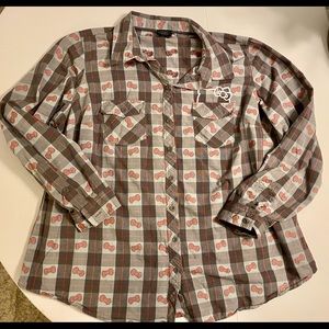 Torrid Hello Kitty Button Down Shirt